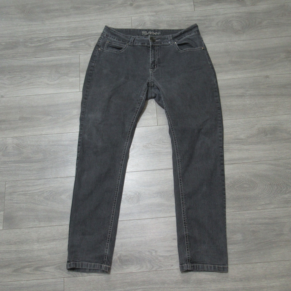 Bubblegum Jeans Women Plus 20 Black Stretch Denim Embellished 5 Pocket Skinny